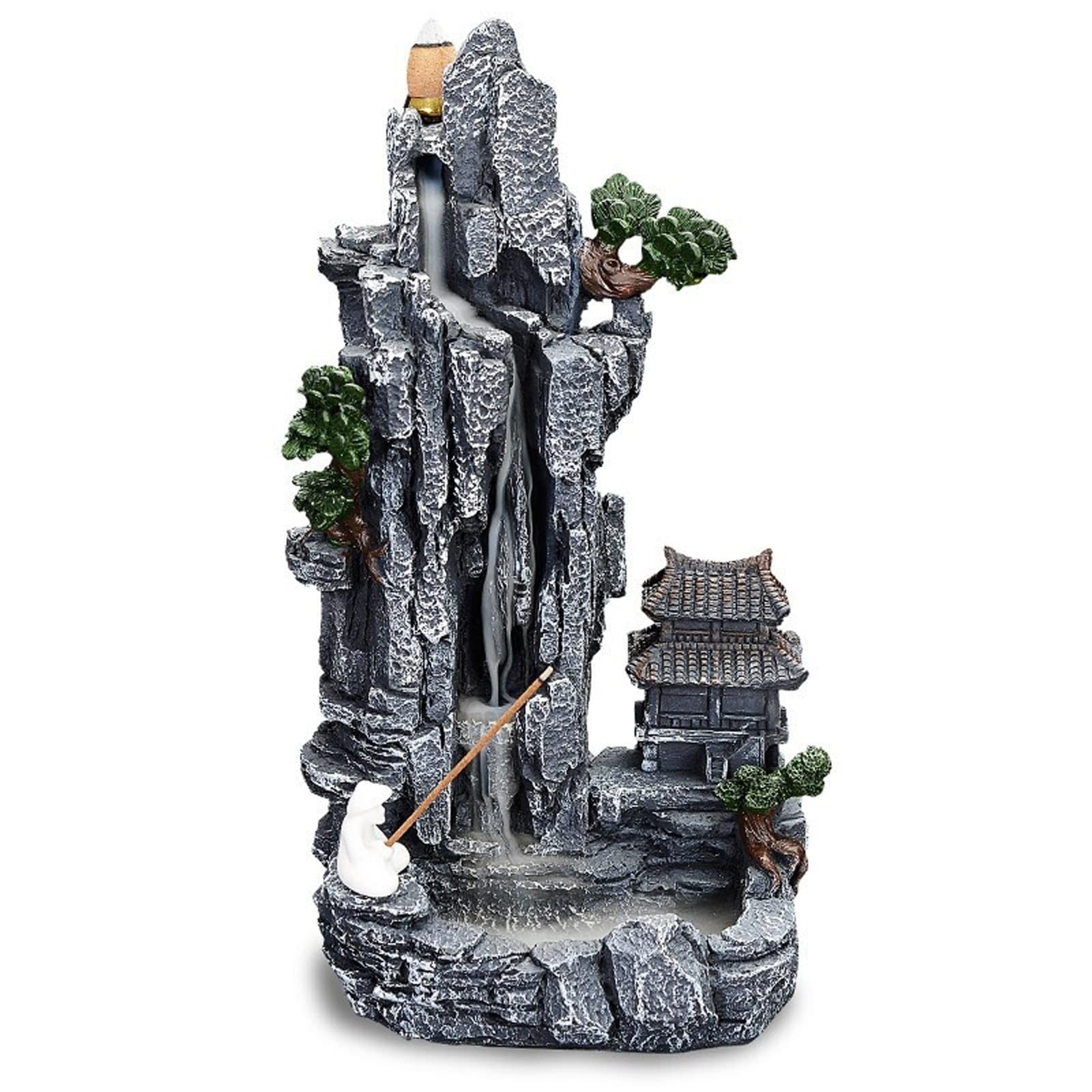 Incense Burner Indoor Aromatherapy Stove Waterfall Back Incense Creative Frame Decoration Jewelry Waterfall Incense Burne