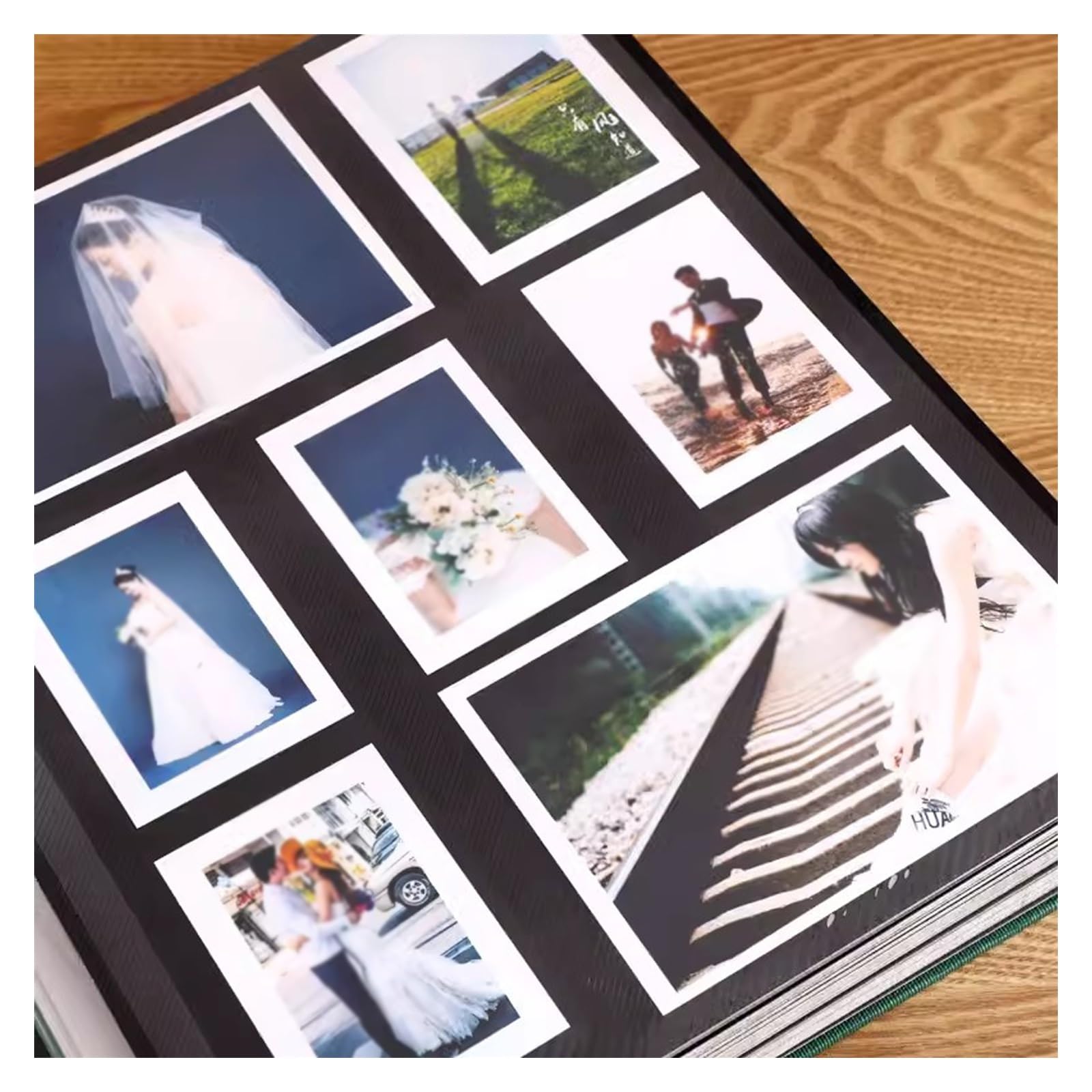 Fotoalbum Album, Fotoalbum, DIY-Fotoalbum, Buch, Erinnerungsalbum, Paste, Familienstück, handgefertigte Aufbewahrung, selbstklebend, laminierend, große Kapazität Fotobuch ( Color : 01 , Size : 60 whit