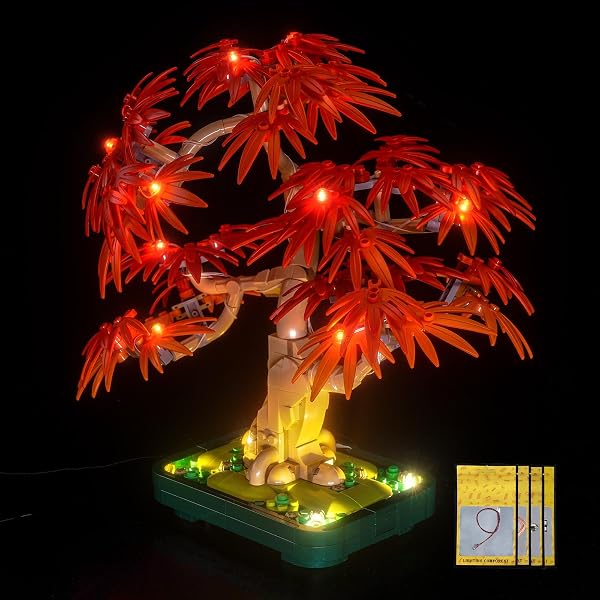 Led Licht Set Kompatibel mit Lego 10348 Japanese Red Maple Bonsai Tree (Kein Modell), Dekorationsbeleuchtungsset Compatible with Lego Japanese Red Maple Bonsai Tree Kreative Spielzeug - 4