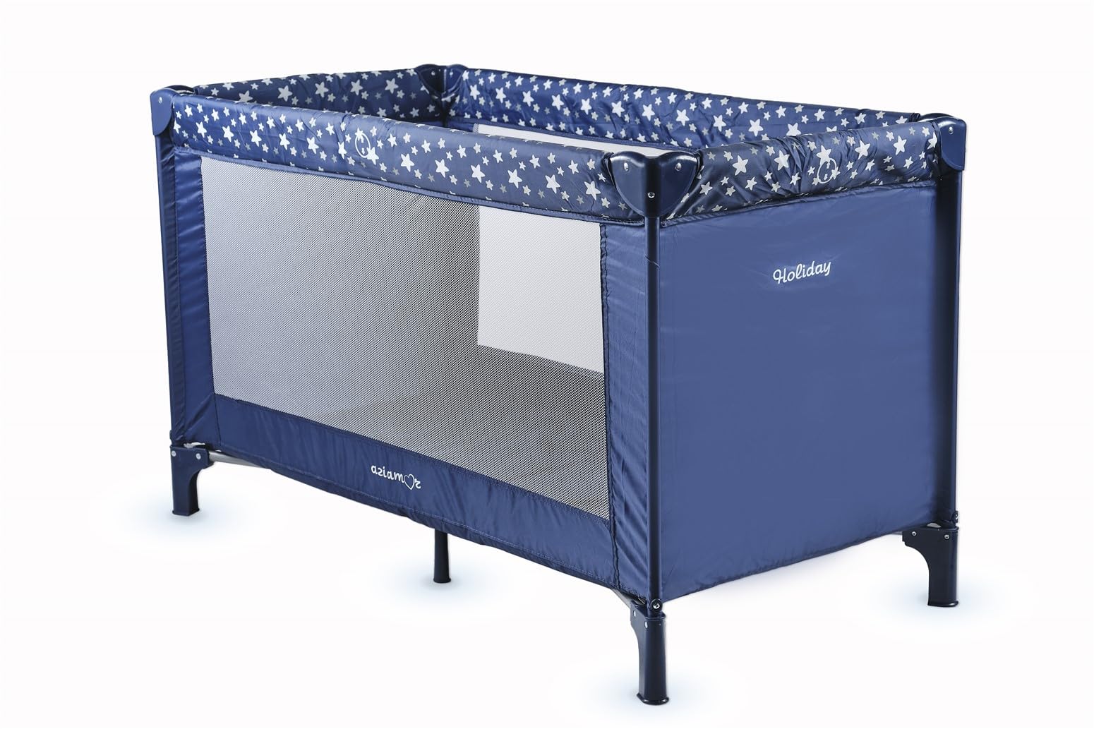 NAIZEA Lettino Da Campeggio Oversize 198x81 Cm - Pieghevole Con Materasso E Borsa Da Trasporto, Portata Rinforzata