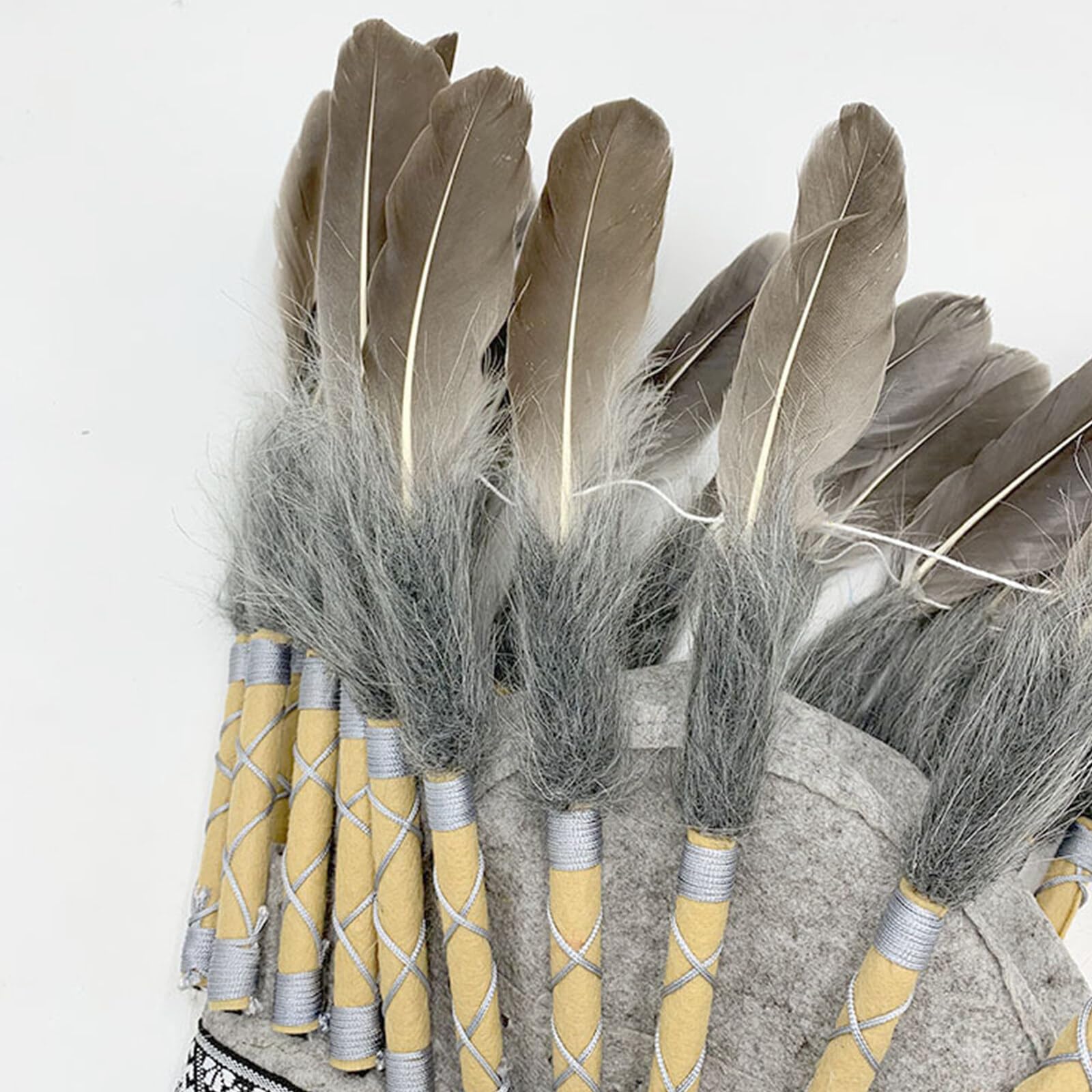 Petyoung Feather Headdress,Carnival Accessories Headdress,Native Indian Hat Headband Decoration Headpiece Costume Accessories for Mardi Gras Gift Festivals Dance Cosplay Theme Parties - Image 4