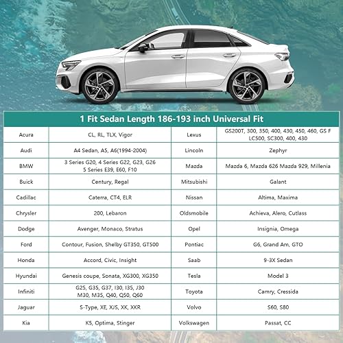 Miniatura 13 de Funda de automóvil de 16 capas para Coupe Sports Sedan impermeable para todo tipo de clima, ajuste universal Audi TT, BMW Z4, Porsche 718 Boxster 0