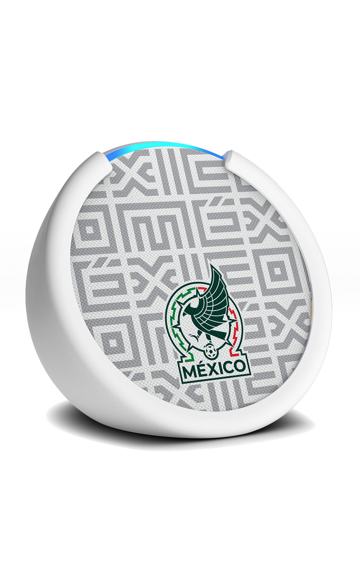 Amazon Echo Pop (newest model) | Officially Licensed Mexico National Soccer Team Limited-Edition (White)