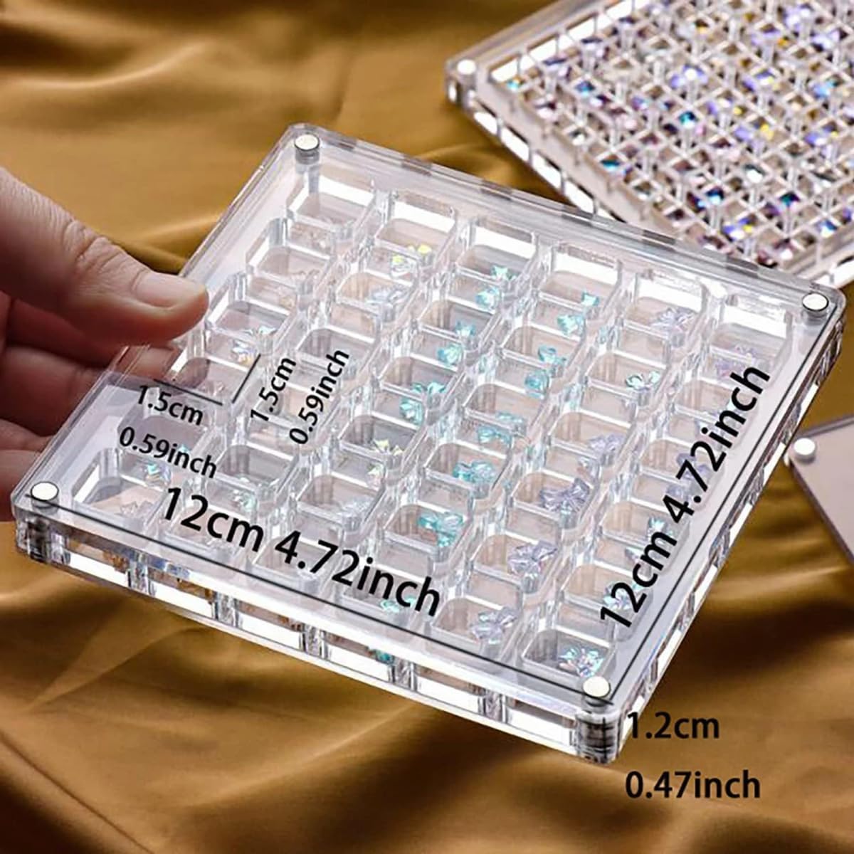 Magnetische Muschel-Aufbewahrungsbox aus Acryl, 36 Fächer, dekorative Muschel-Aufbewahrungsbox, stapelbare Stein-Vitrinen, Seestern-Display-Regal, Aufbewahrungs-Organizer-Box für Muscheln, Perlen Magnetische Muschel-Aufbewahrungsbox aus Acryl, 36 Fächer, dekorative Muschel-Aufbewahrungsbox, stapelbare Stein-Vitrinen, Seestern-Display-Regal, Aufbewahrungs-Organizer-Box für Muscheln, Perlen
