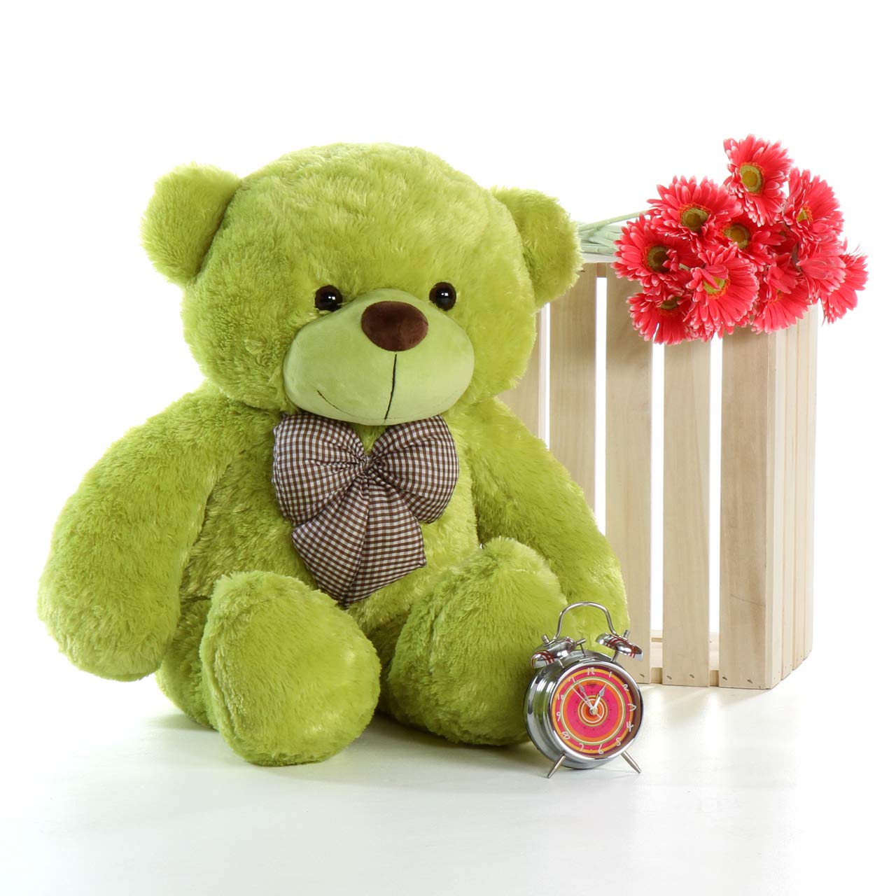 TOYFOREVER New Year Collection Classic ERO Fluffy Teddy Bear for Girls Birthday Gift for Kids (2 FEET, Light Green) (B0CMXDHFB5) Amazon Price History, Amazon Price Tracker