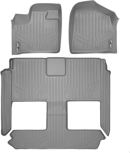 Miniatura 1 de SMARTLINER Juego de alfombrillas de 3 filas compatibles con Chrysler Town & Country 2008-2016