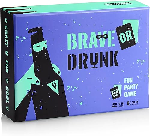 LOOPY Juego de fiesta valiente o borracho - Retos, tareas y toneladas de diversión - Juegos de beber para fiesta de noche de juegos y lunes de funday
