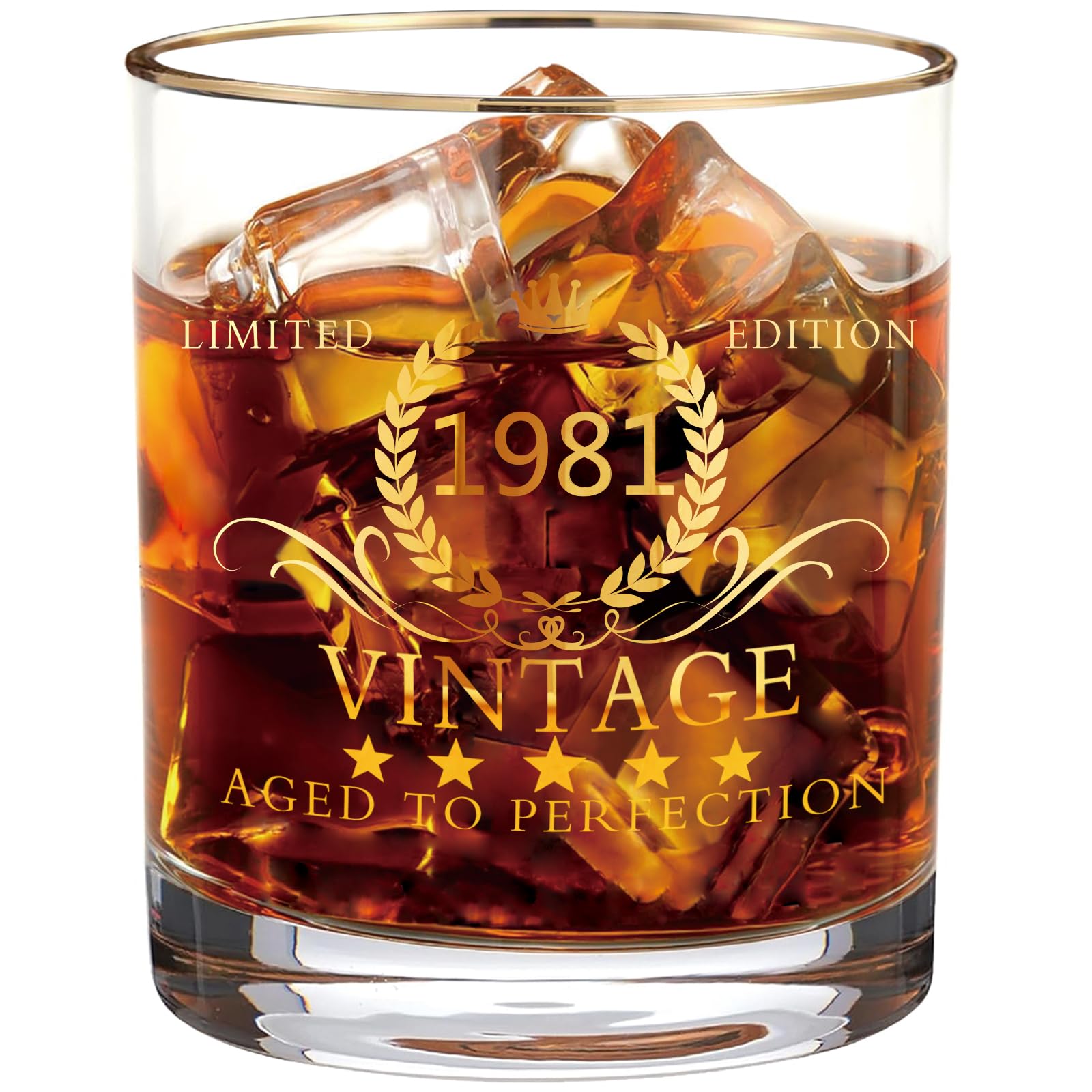 Photo 1 of Dingyijie 1981 45th Birthday Whiskey Glass