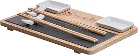 Jogo de 10 peças para sushi em ardósia P18xL28,5xA3,1cm