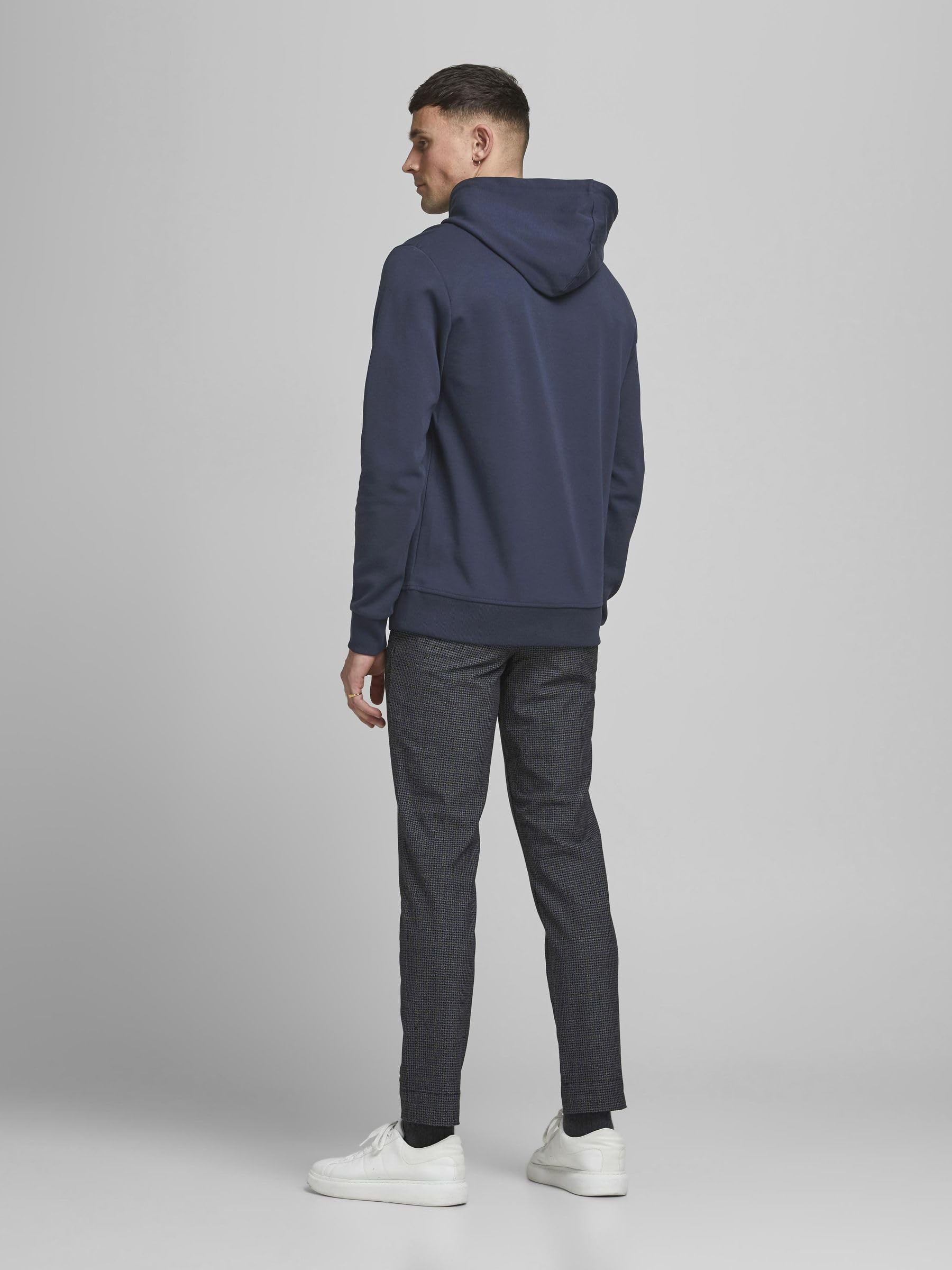 Jack & Jones Mężczyźni Jjebasic Sweat Hood Noos Bluza, Czarny, M