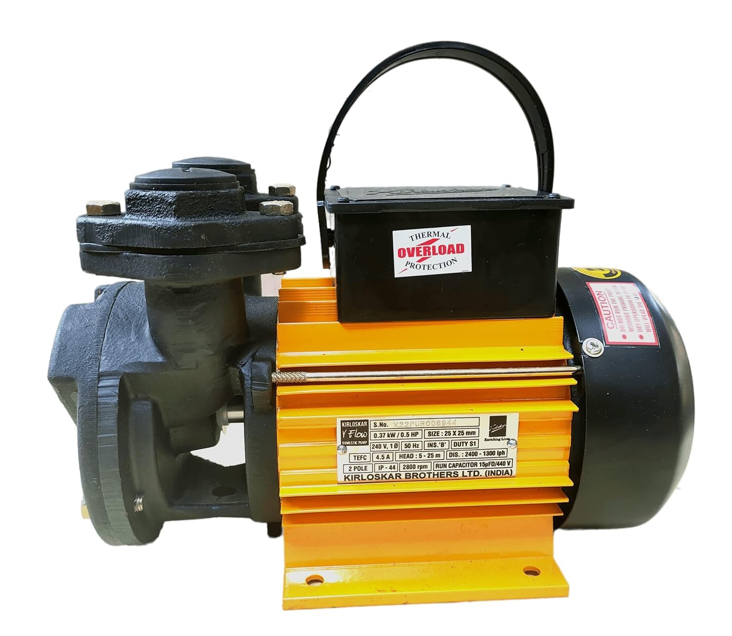 Kirloskar Brothers Limited V-Flow 0.5 HP Fast Suction Water Pump, Multicolour| Water Pump 0.5 hp-image-40