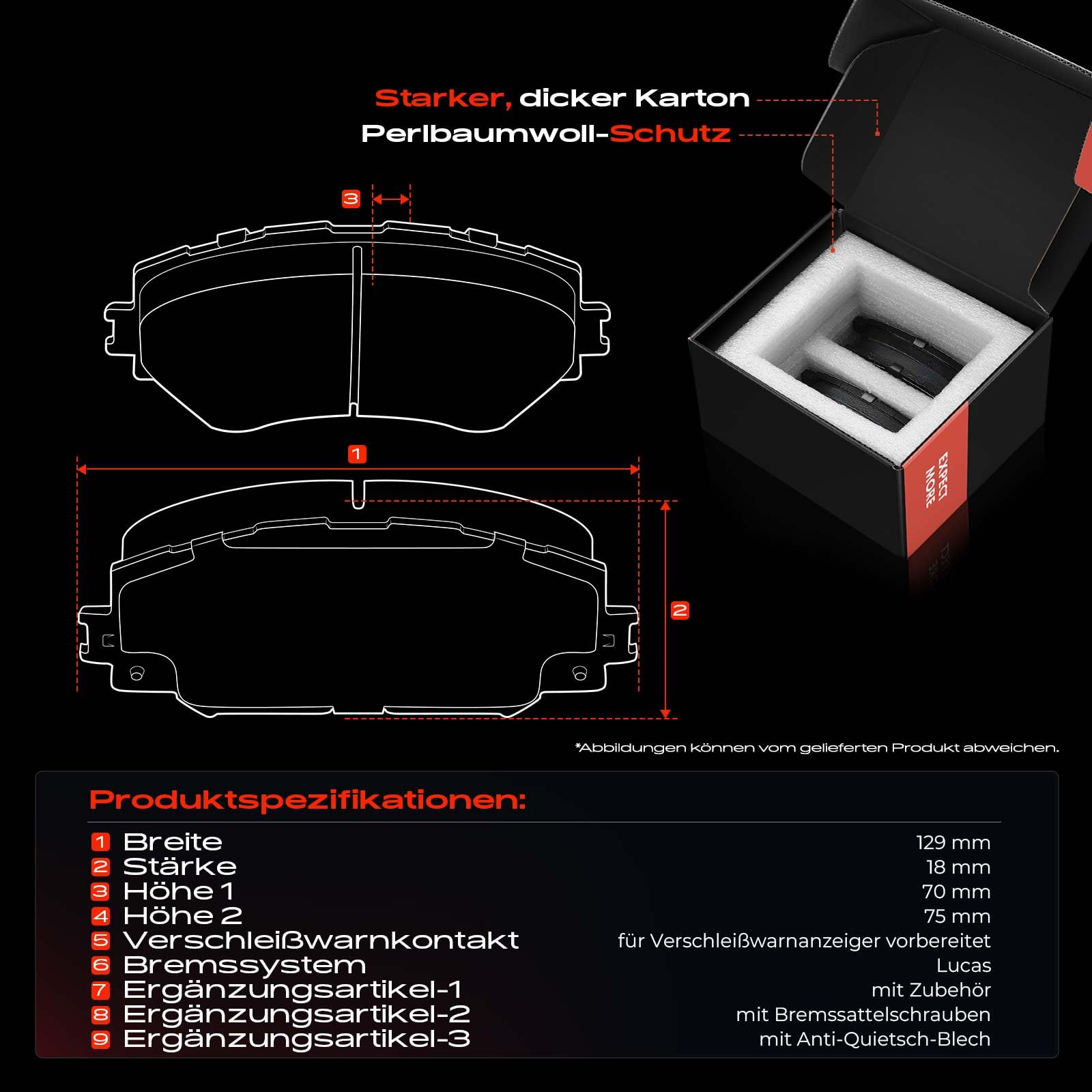 Frankberg 2 x tarcze hamulcowe + 4 x klocki hamulcowe przednie, kompatybilne z Touring G21, G81, 3, G20, G28, G80, 4, Cabriolet G23 G83, zamiennik # 34106884492