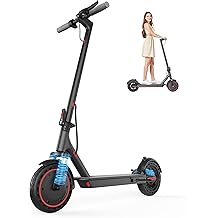 VOLPAM Electric Scooter, 350W/500W Powerful Motor, 8.5"/10" Solid Tires, 19/22Mph, 28/23/21/16 Miles Max Range, Dual Braking