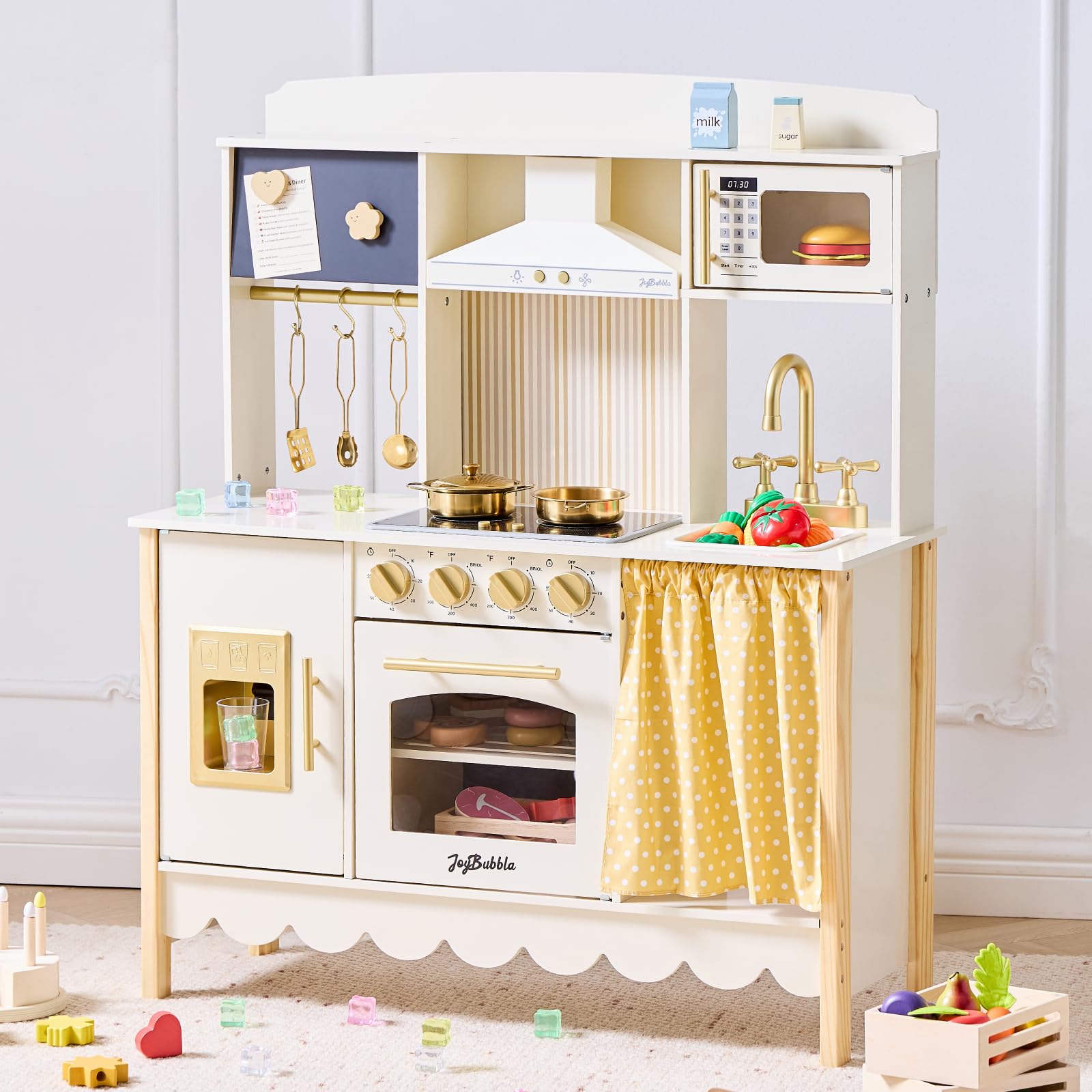Photo 1 of JoyBubbla Wooden Play Kitchen