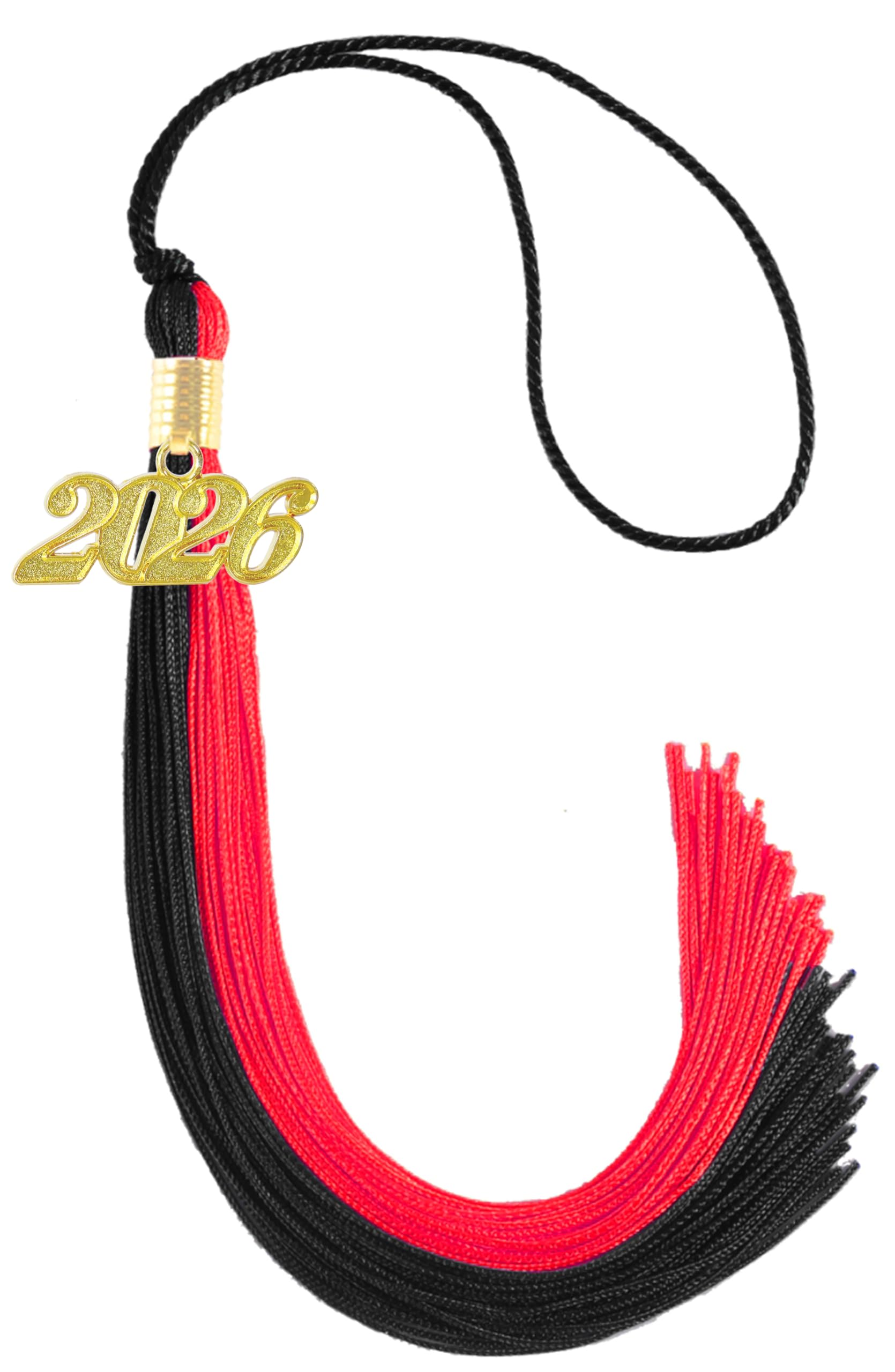 Black and Red Graduation Tassel 2026 for Grad Cap and Graduation Ceremony Accessory Decoration