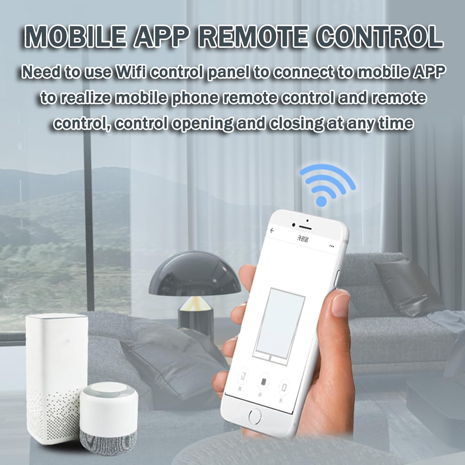 Aprifinestra automatico con APP e telecomando, regolabile 0° ~ 90°, WiFi abilitato, per finestre scorrevoli e tetti