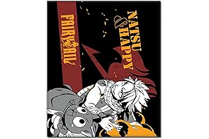 Fairy Tail-Natsu & HAPOY Throw Blanket