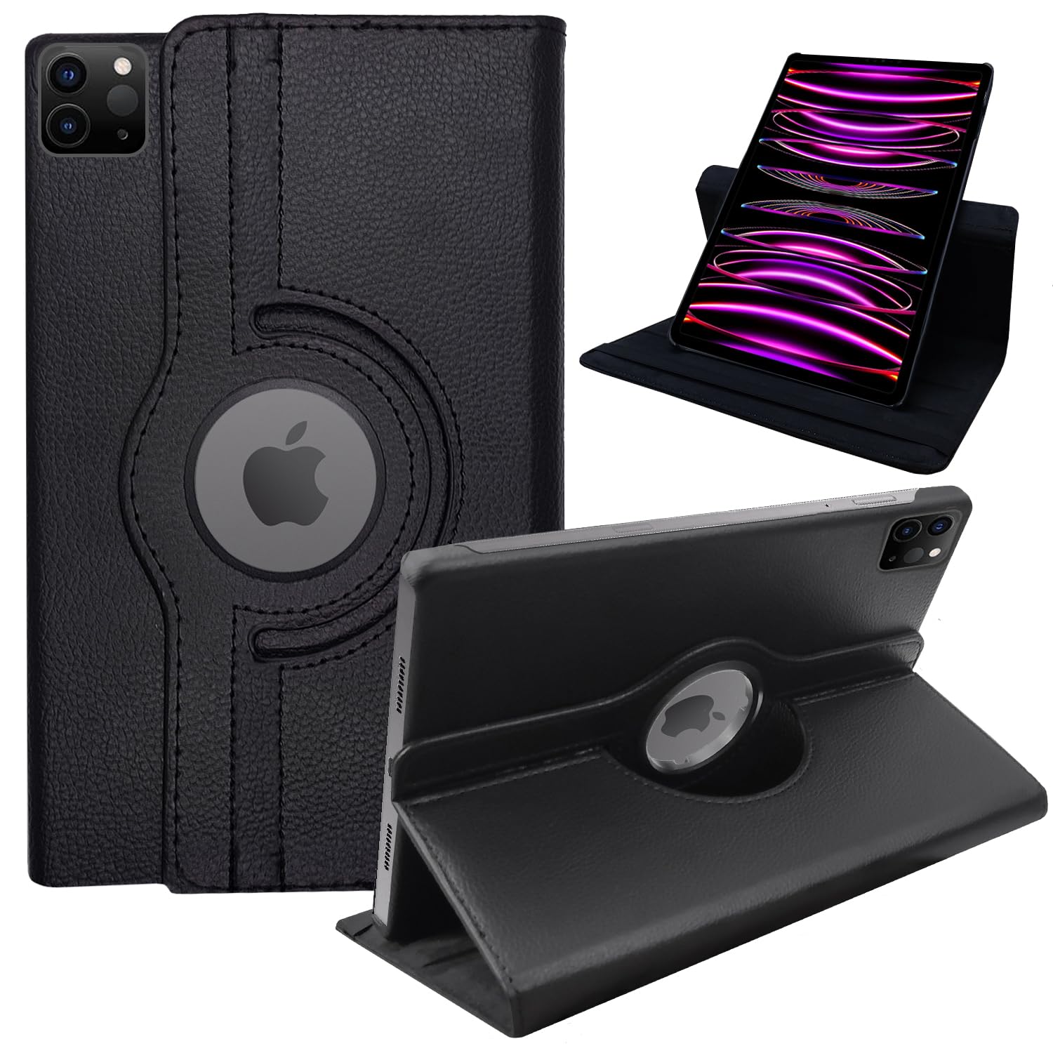 CEDO iPad Pro 11 inch (2018) / iPad Air 4 10.9" (2020) Flip Cover | Leather Finish | 360 Degree Rotate Flip Cover | Shockproof Stylish Back Cover Case for iPad Pro 11 (2018) / Air 4 (2020) (Black) (B0CWDCN6TF) Amazon Price History, Amazon Price Tracker