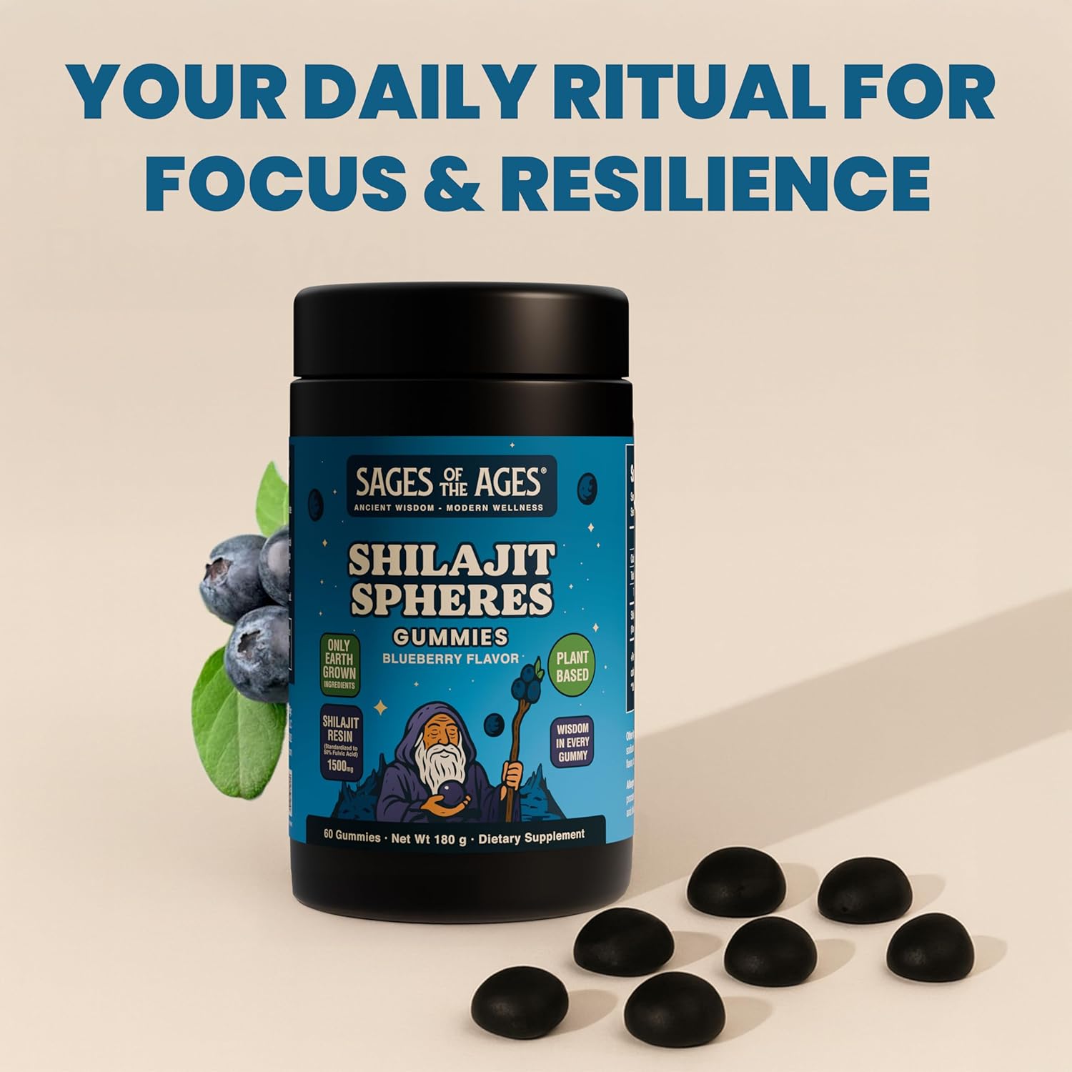 Shilajit Gummies – 1500 mg Himalayan Shilajit for Men Energy & Stamina – Pure Fulvic Acid Complex – Organic, Vegan, Non-GMO, Sugar-Free Supplement for Strength & Vitality - Image 8