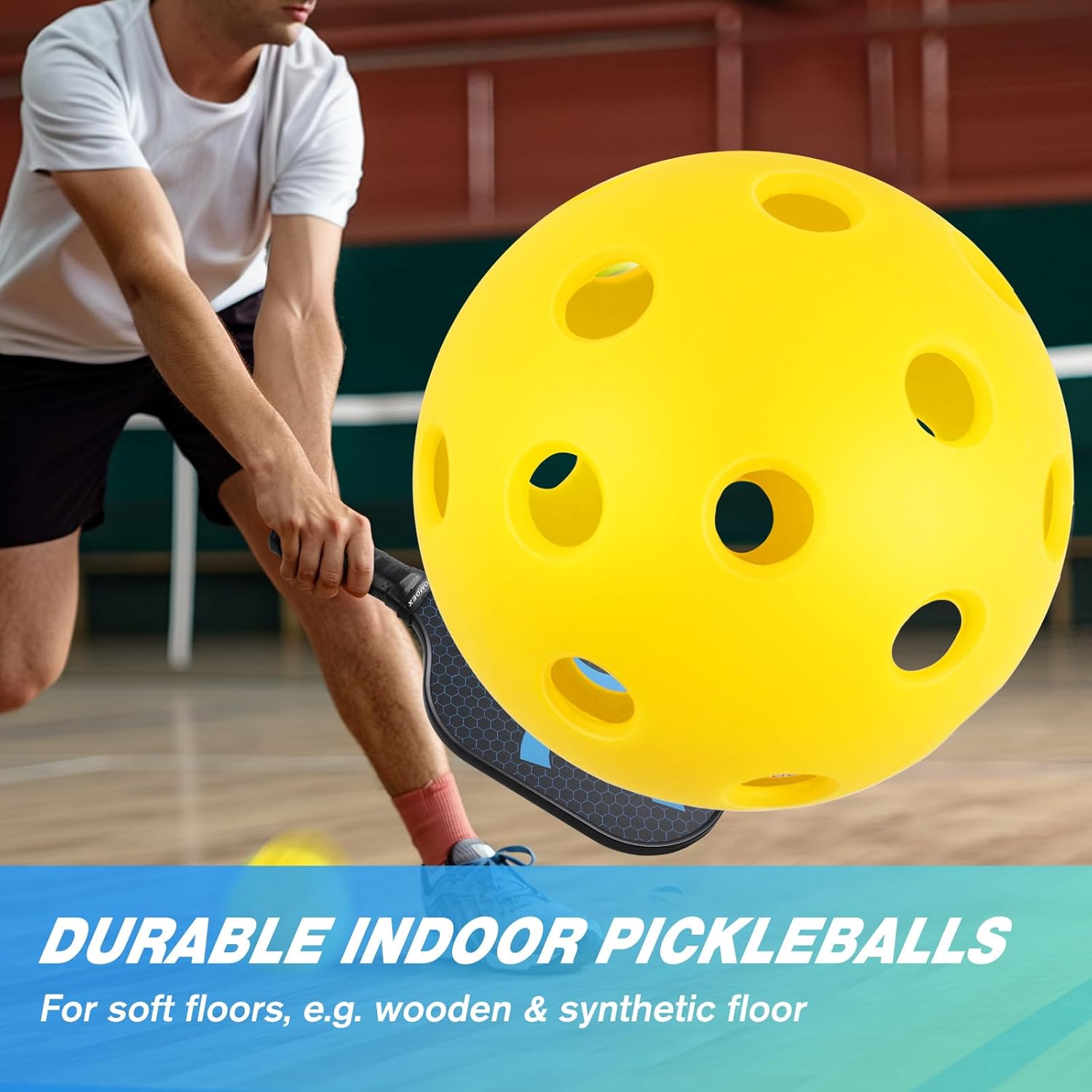 Pelotas Pickleball 40 Agujeros, Alta Elasticidad Y Duraderas | Meses