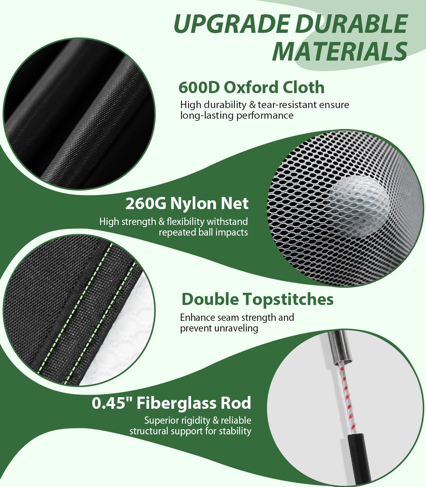 Golf Net, 10x7ft Golf Hitting Aid with Mat, Designed for Outdoor & Indoor Use, Practice Nets for Backyard Driving Real Balls, Ideal Gifts for Men Dad Husband & Golfers (10x7ft) - 2