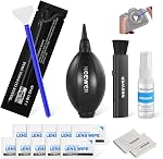 NEEWER 2 en 1 Kit d'accessoires de nettoyage d'objectifs pour appareils électroniques, téléphones, tablettes, ordinateurs portables, 1x Stylo de brosse à lentilles double tête + 1x Vêtements de nettoyage, HM-51