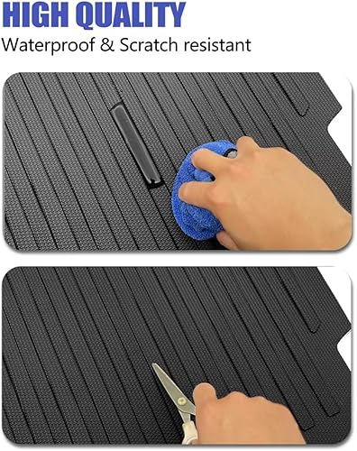 Miniatura 5 de Tapete de respaldo para Hyundai Ioniq 9, accesorios 2026 con gancho y bucle, alfombrilla para maletero trasero, protector de cubierta trasera para