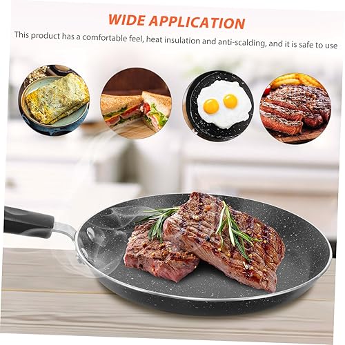 Miniatura 7 de Hemoton Sartén antiadherente antiadherente para huevos y tortillas, 7 sartenes antiadherente con revestimiento derivado de piedra, sartén pequeña