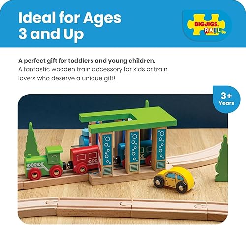 Miniatura 3 de Bigjigs Rail Arandela de tren de madera: otras marcas principales de rieles de madera son compatibles