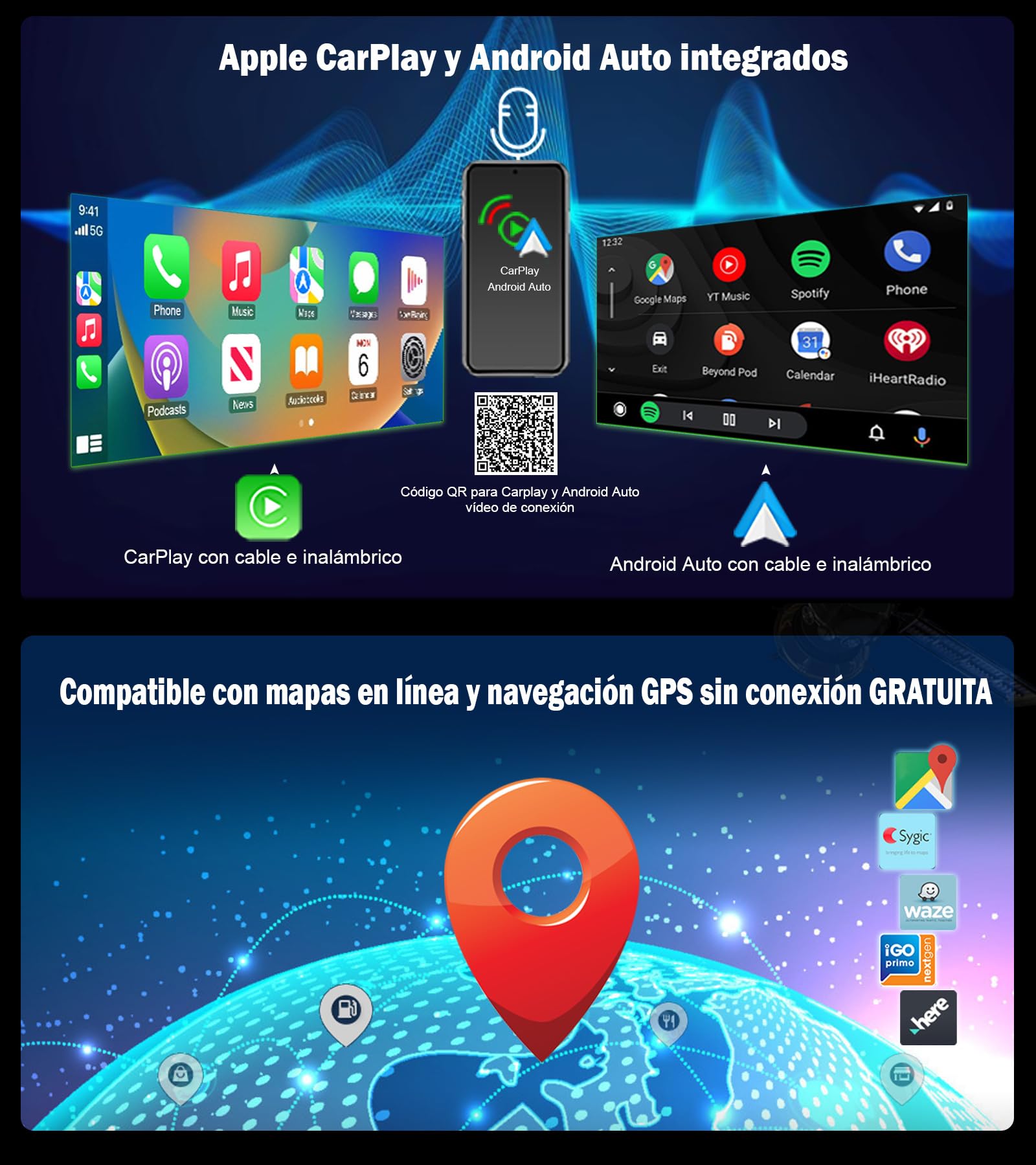 Erisin 10,25" 8-núcleo 4GB+64GB Android 14 Radio Coche Bluetooth Navegación GPS para BMW Serie 3 F30 F31 F34 Serie 4 F32 F33 F36 M3 M4 NBT Sistema CarPlay Android Auto Dab+ DSP WiFi 4G Canbus USB