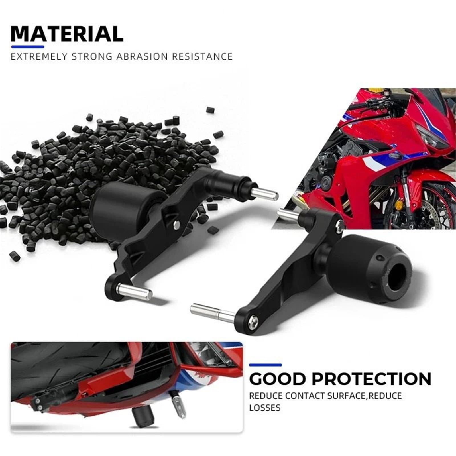 Przednie tylne koło oś widelca suwaki Pasuje Do CBR650R 2024 2025 2026 Motocykle Rama Zabezpieczająca Przed Upadkiem Suwak Owiewka Osłona Crash Pad Protector