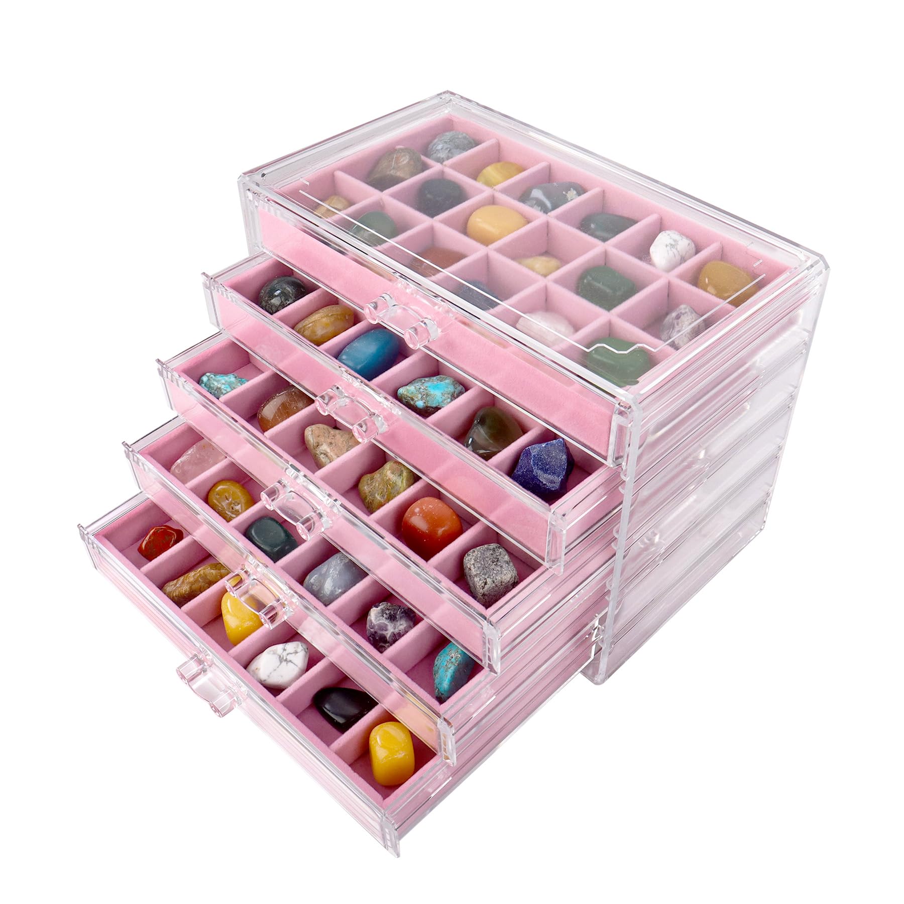 steinsammlung aufbewahrung Dmnnlp Rock Display Case, 5 Schubladen 90 Gitter aus Acryl für Steinsammlung, Hüllen für kleine Steine, Edelsteine, Fossilien, Kristalle, Schmuck, Sammlerstücke (Rosa) Küche, Haushalt & Wohnen enduro helmet SKÅDIS Lochplatte:Ohne SKÅDIS Lochplatten Brot aufbewahren - so