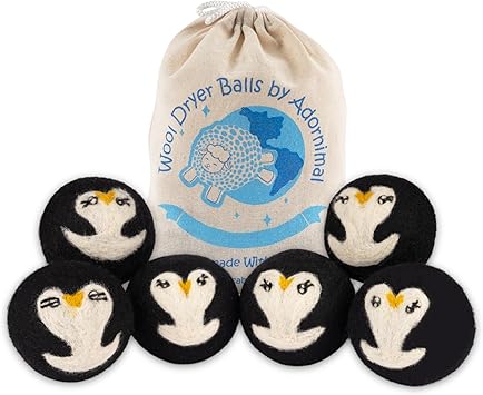 Adornimal Wool Dryer Balls - Penguin Design