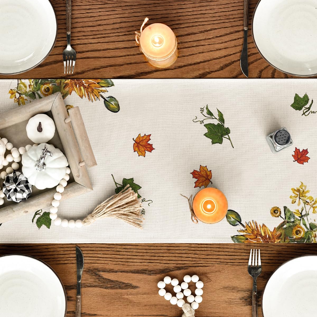 Artoid Mode 210 GSM Fall Table Runner Home Party Decor 13x72 Inch