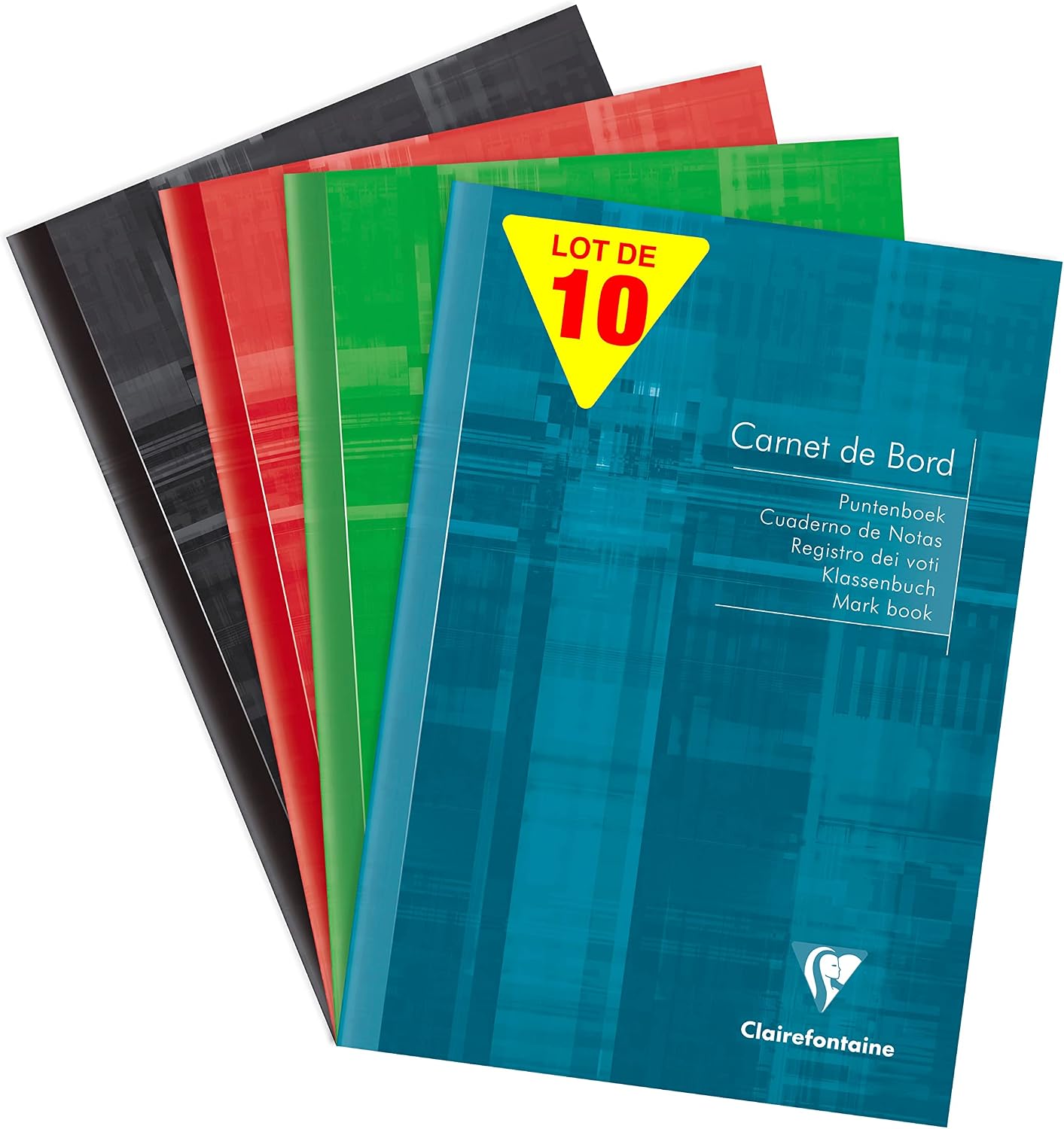 Lot De 3 Carnets Clairefontaine Age Bag A5 - 96 Pages Blanches 90g Cuir Grainé