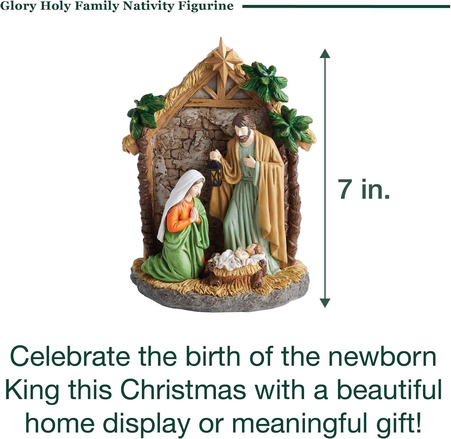 The Nativity Store - Glory Holy Family Nativity Figurine - Religious Christmas Holiday Decoration