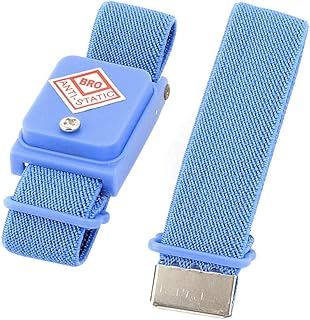 Aexit Antistatic ESD Electrical equipment Discharge Band Adjustable Anti Static Wrist Strap Grounding Blue