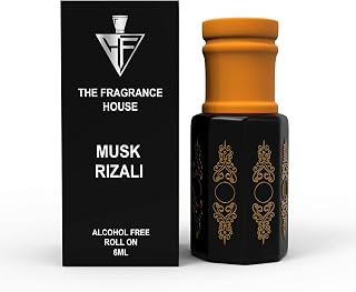 Musk Rizali Attar Perfume Oil | 100% Alcohol-Free Long Lasting Ittar for Men & Women | 6 ml | TFH The Fragrance House Price In India