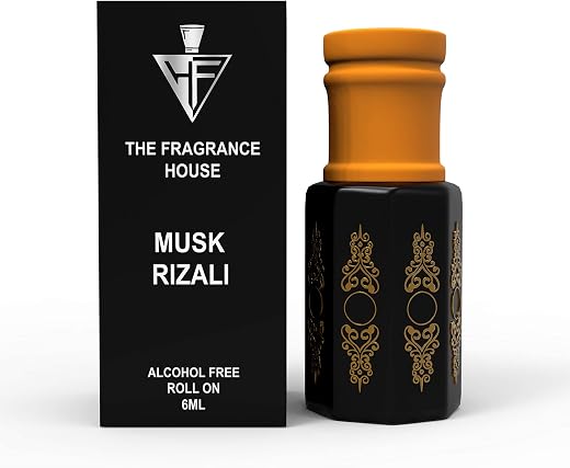 Musk Rizali Attar Perfume Oil | 100% Alcohol-Free Long Lasting Ittar for Men &amp; Women | 6 ml | TFH The Fragrance House