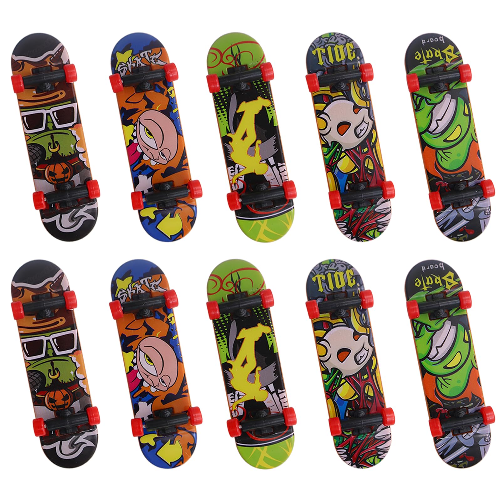 OMJMYY 12 PCS Finger Skateboard Fingerboard Finger Mini Skateboard Finger Skate Toy Skateboards Finger Boards Skateboards for Christmas Party Toy Gifts for Boys Girls Adults(Random Styles)
