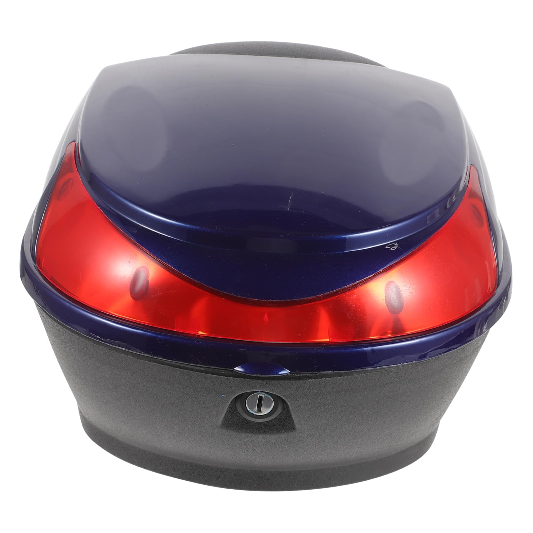 PRETYZOOM Motorcycle Trunk Storage Box Capacity Electric Car Box with Safety Lock and Reflector Luggage Case for Motorbike and Scooter Durable Design for Various