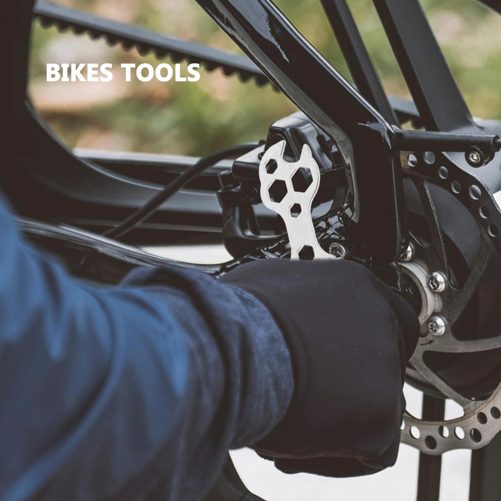 BRIGHTFUFU 2pcs Multi-hole Wrench Bike Repair Tool for Easy Adjustments and Versatile Maintenance Needs Lightweight and Portable Spanner for Mountain