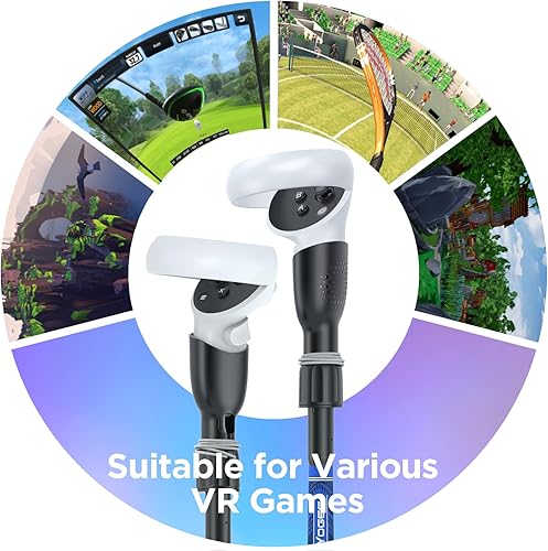 Miniatura 5 de YOGES VR Golf Club Handle Attachment Compatible with Oculus Quest 3 Quest 2, Golft Golf Club Handle Accessories Compatible with Golf +, Golf 5