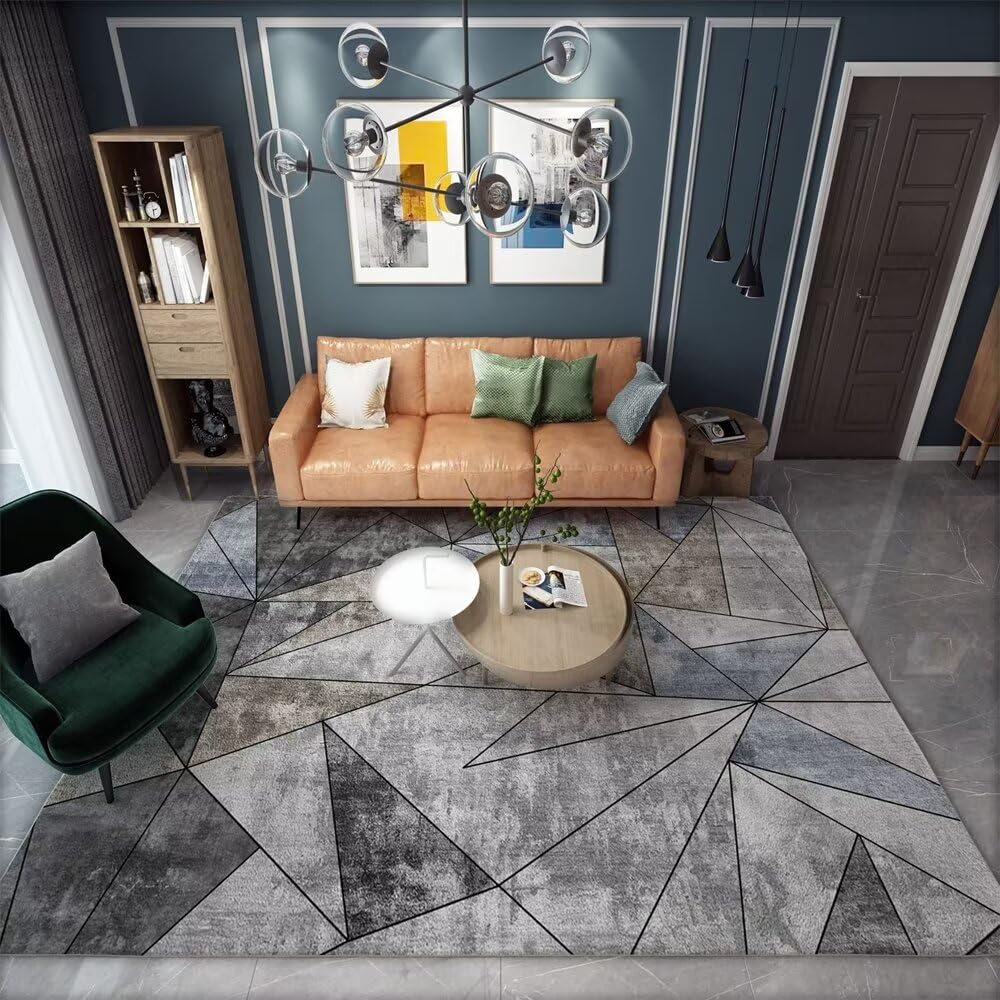Teppich Waschbar Schmutzbeständig und einfach zu handhaben Anti rutsch Teppich Wohnzimmer Teppich schlafzimmerteppich160X200CM