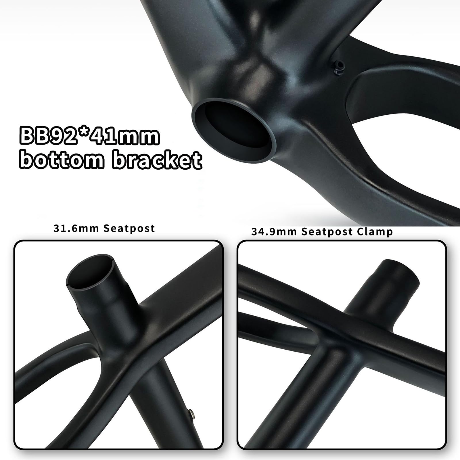 27,5 "i 29" 15 "17" i 19 "sztywna rama rowerowa z włókna węglowego, hamulec tarczowy, oś przelotowa 12x142/148 mm/135 mm szybkie zamknięcie, wewnętrzne okablowanie X