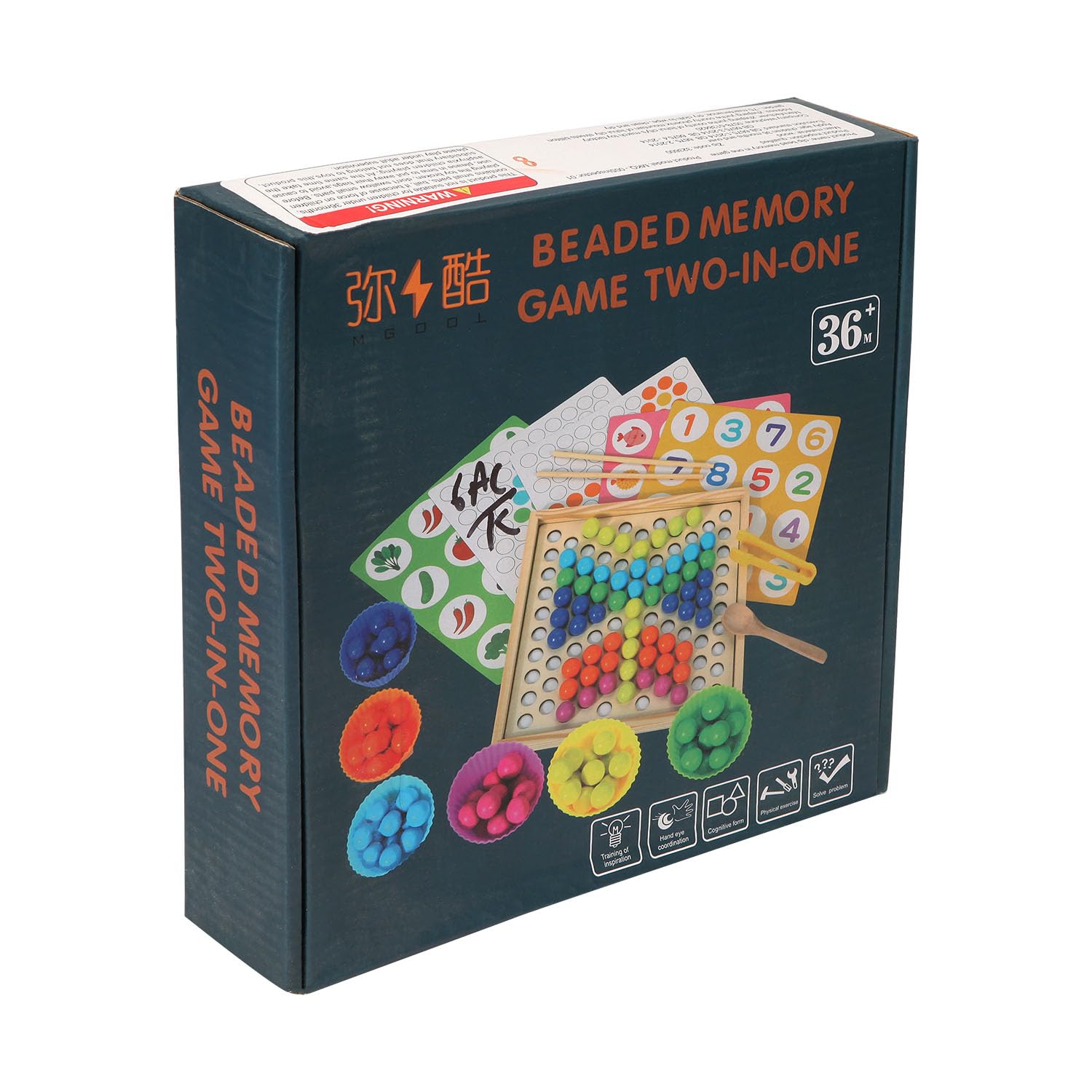 Wooden Beaded Memory Game Two-in-One - Educational Toy for Kids (B0DCZMQF36) Amazon Price History, Amazon Price Tracker