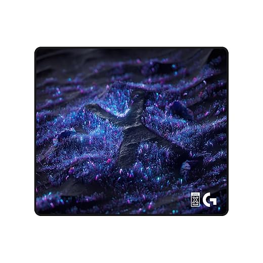 Logitech G640 SE Large Cloth Gaming Mouse Pad, Optimized for Gaming Sensors, Moderate Surface Friction, Non-Slip Mouse Mat - 10th Anniversary