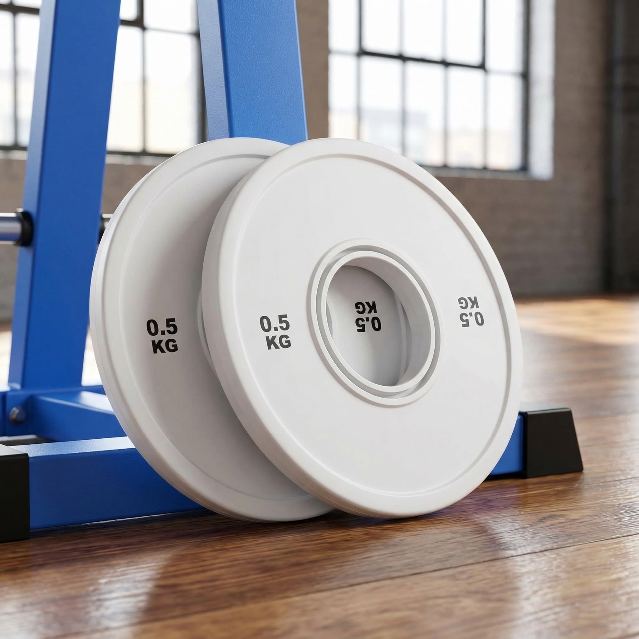 2 Piezas Discos de Pesas de Goma para Lb Orificio Estándar de 2' y Acero Resistente, Ideales para Entrenamiento en Casa y Gimnasio