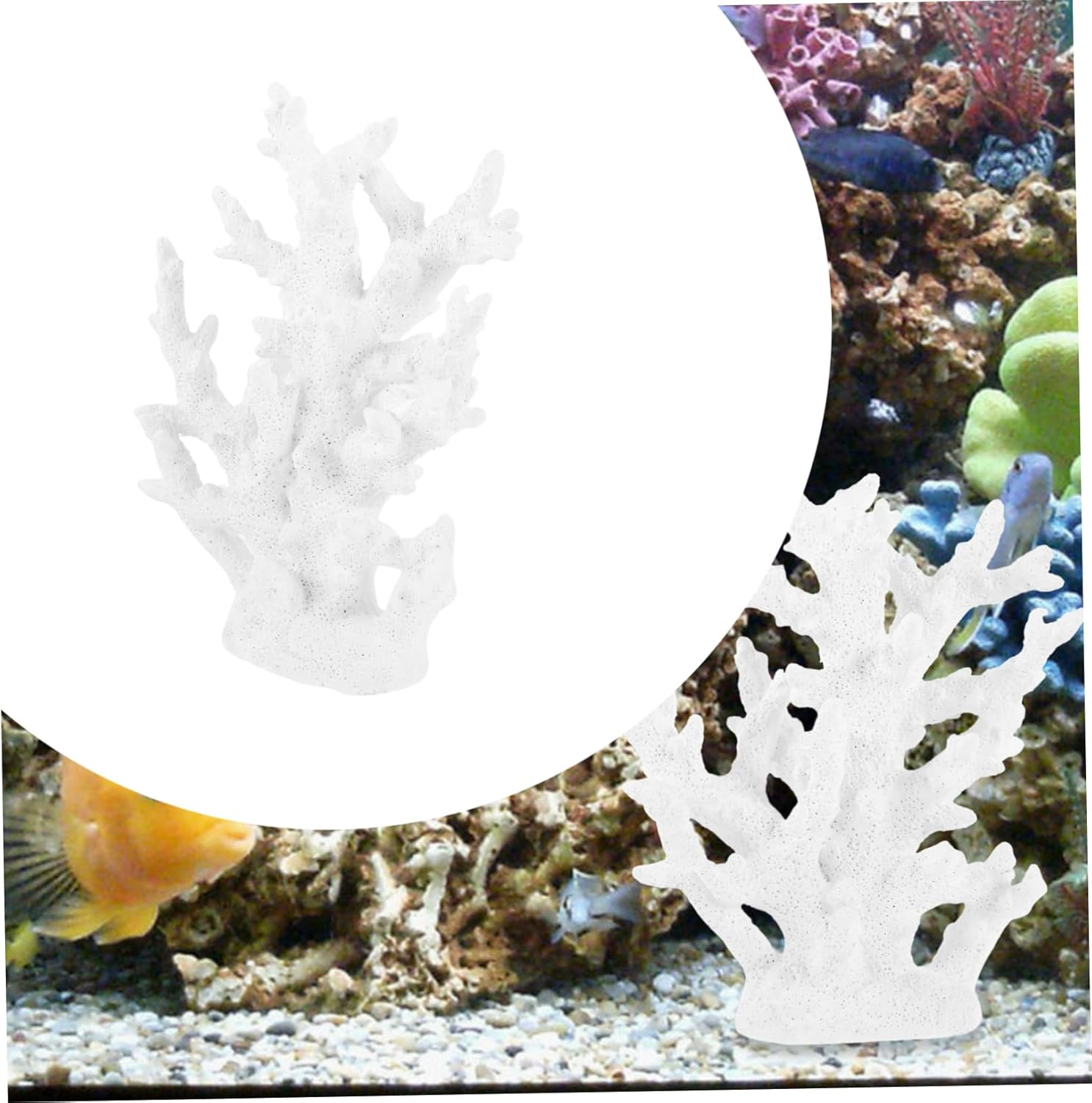Aquarium Coral Decoration Artificial Resin Coral Ornament for Fish Tank Unique Underwater Landscape Delicate Color for Aquatic Decor for Aquariums and