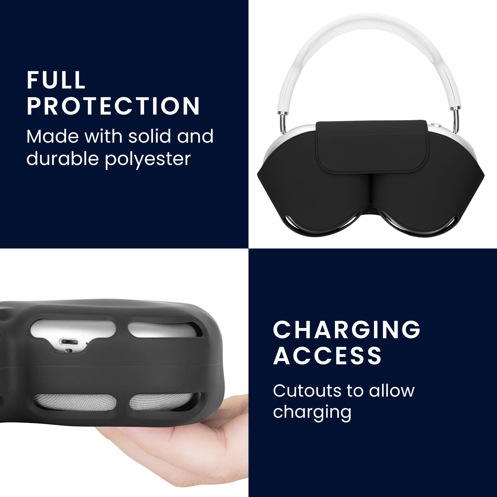 Amazon | kwmobile 対応: Apple AirPods Max ケース - ヘッドホン